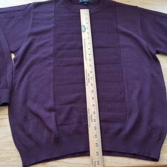 RAFFI Linea Uomo Merino Wool Blend Sweater Sz Mens Medium M EUC - Picture 2 of 7